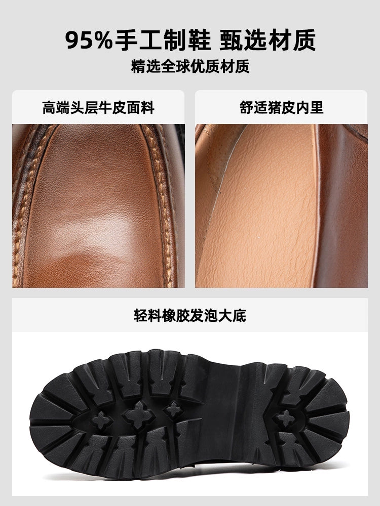 Importé - Chaussure Homme Mocassin Rétro Confortable 100% Cuir