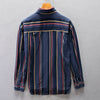 Importé - Chemise  En Coton Homme A Rayures Manches Longues