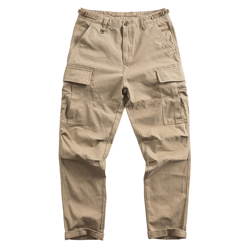 Importé - Pantalon Cargo Homme Pur Coton Décontracté