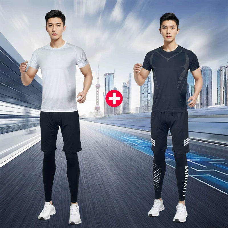 Importé - Ensemble Sport Homme fitness Décontractés Lot 2 A 3 Pièces