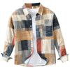 Importé - Chemise imprimé Rétro Homme Coton Lourd Texturé Manche Longue