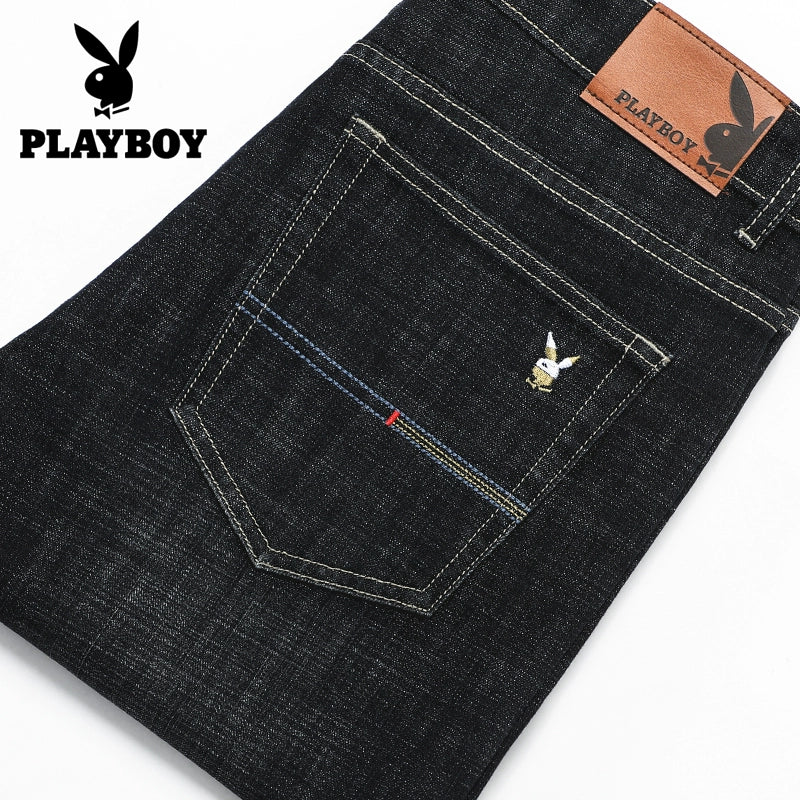Importé - Playboy Pantalon Jean Stretch Homme Décontracté