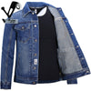 Importé - Jacket Veste Jean Homme A Manches Longues En Pur Coton