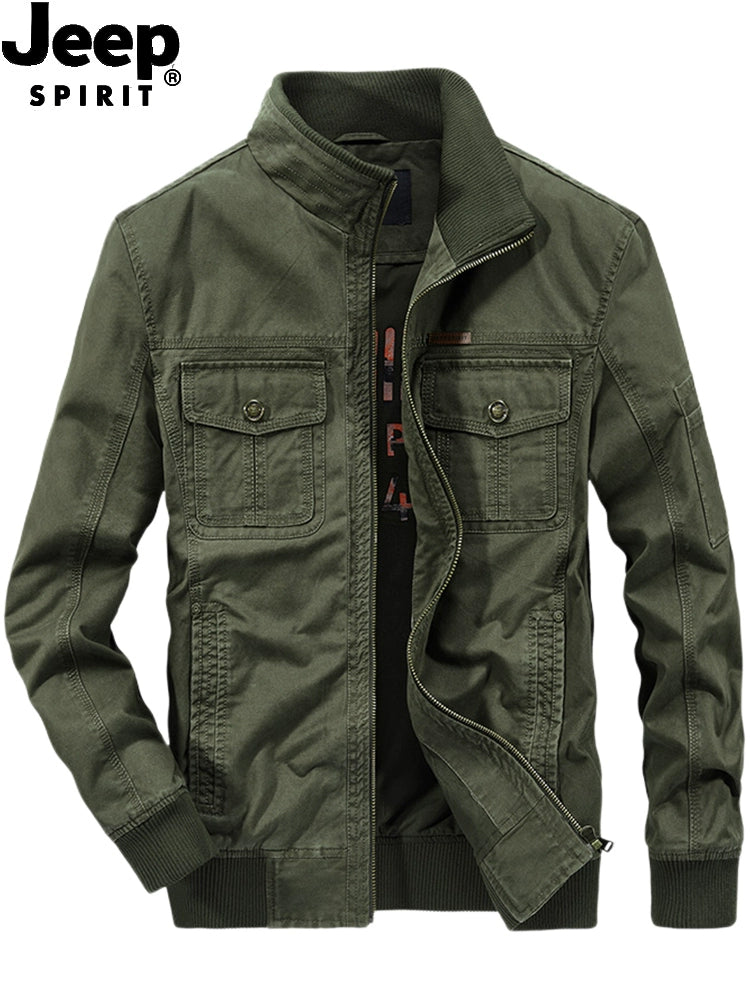 Importé - JEEP SPIRIT Jacket Coton Jean Lourd Manche Longue