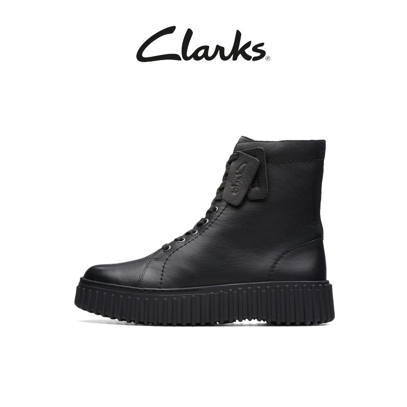 Importé - Chaussure Montante Cuir Femme Clarks Martin Bottes