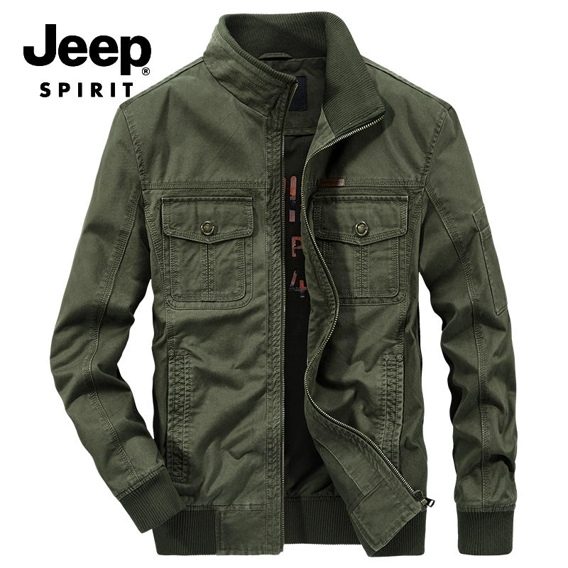 Importé - JEEP SPIRIT Jacket Coton Jean Lourd Manche Longue