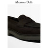 Importé - Massimo Dutti Chaussure Homme Mocassin Confortable 100% Cuir Daim