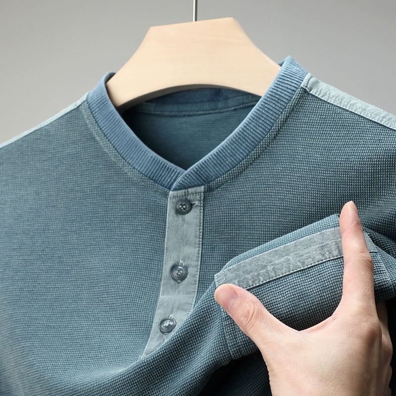 Importé - T-Shirt Homme Pur Coton Texturé Manche Courte