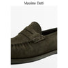 Importé - Massimo Dutti Chaussure Homme Mocassin Rétro Confortable 100% Cuir