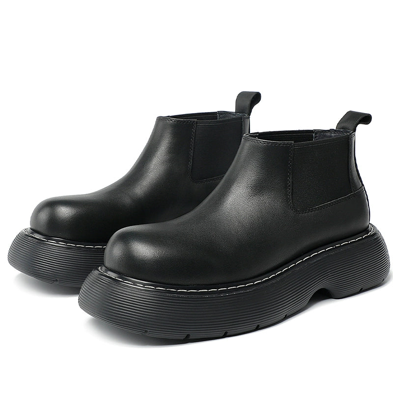 Importé - Chaussure Homme Bottines Britannique À Gaine En Cuir Véritable