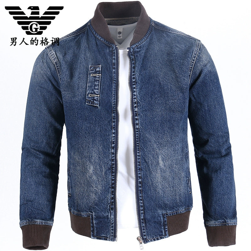 Importé - Jacket Cardigan Jean Homme A Manches Longues