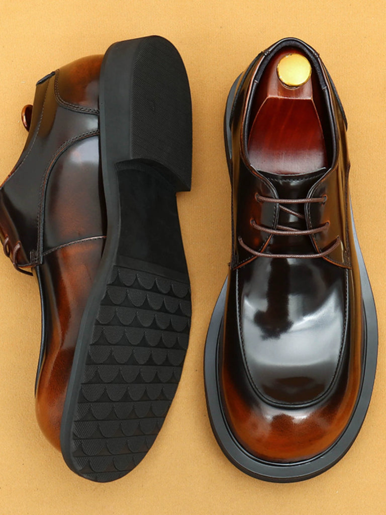 Importé - Chaussure Homme Derby Britanniques Décontractées Tendance En Cuir