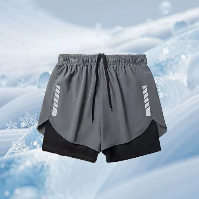 Importé - Short Sport Homme  Décontracté Style Fitness En Soie Glacée