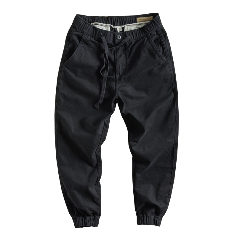 Importé - Pantalon Cargo Pur Coton Homme Rétro Décontracté