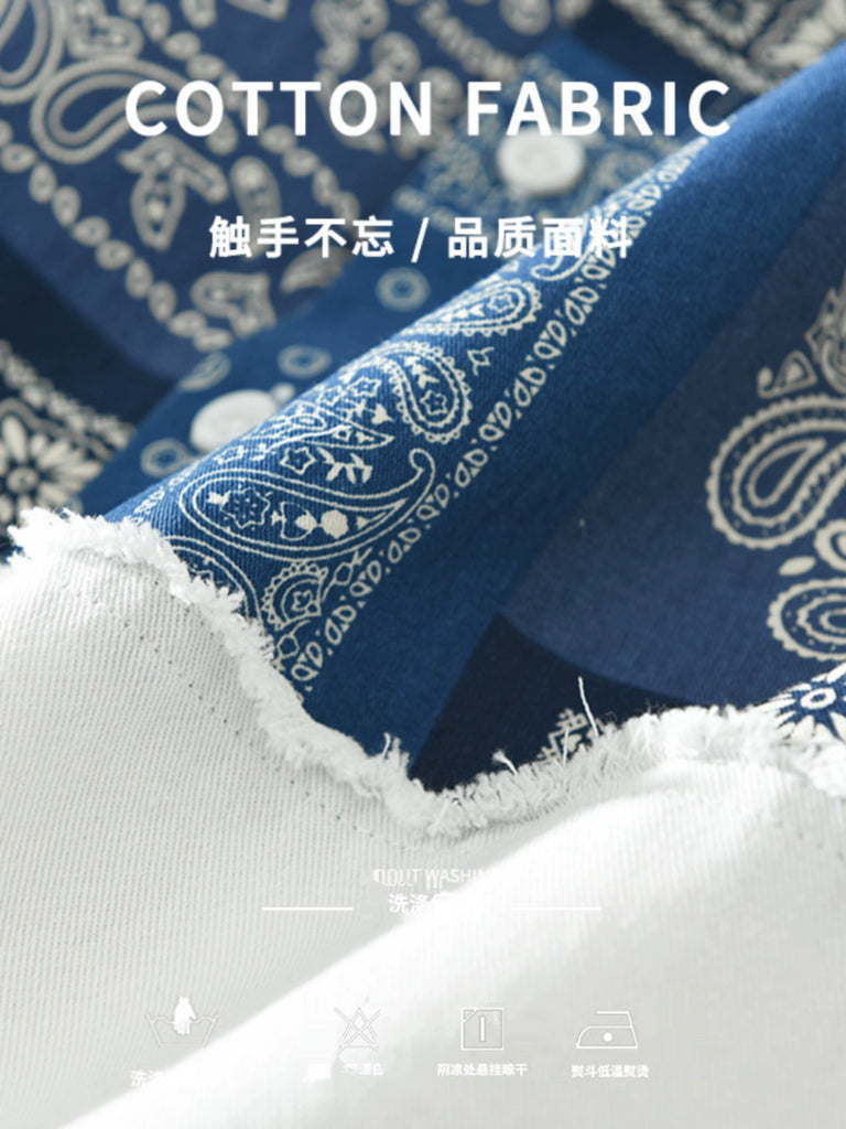 Importé - Chemise 100% Coton Homme Manches Longues Tendance