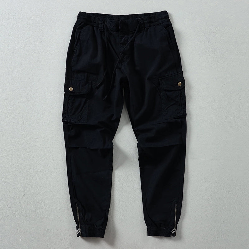 Importé - Pantalon Cargo Pur Coton Homme Décontracté