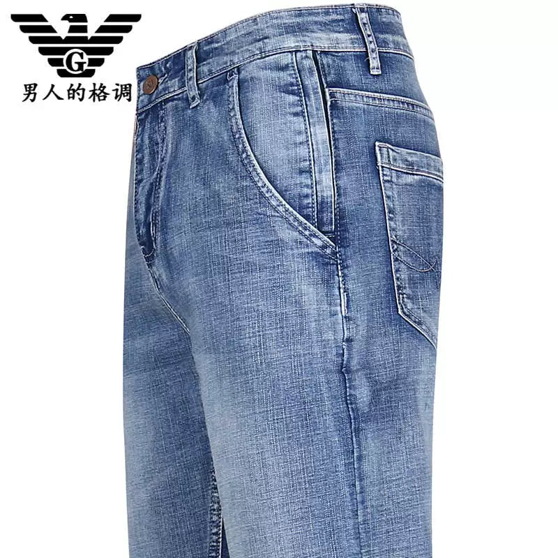 Importé - Pantalon Jean Délavés Homme Décontracté En Stretch