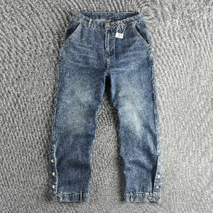 Importé - Pantalon Jean Délavé Homme Décontracté Style Rétro En Stretch