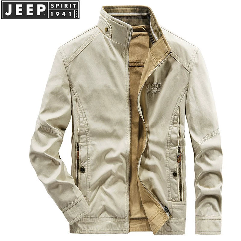 Importé - JEEP SPIRIT Jacket Coton Double Faces Manche Longue