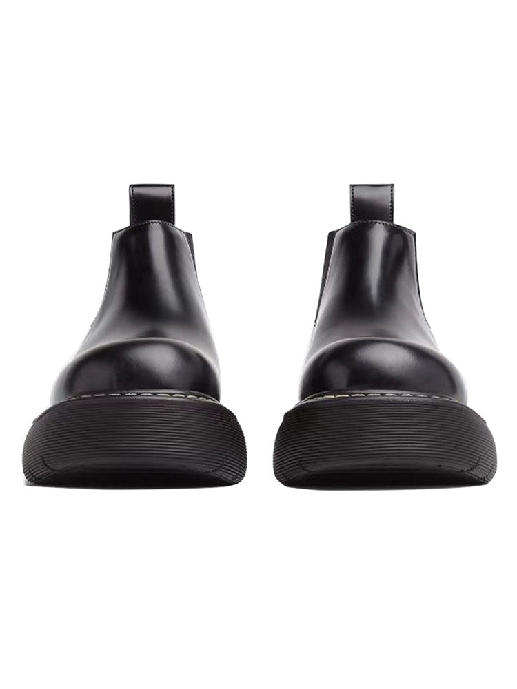 Importé - Chaussure Homme Bottines Britannique À Gaine En Cuir Véritable