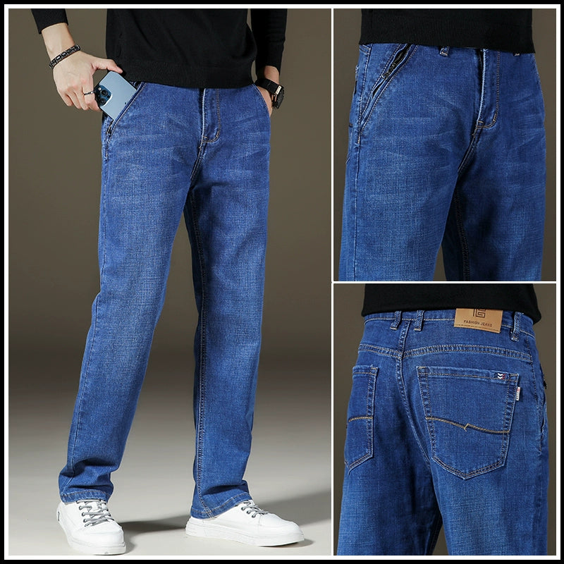 Importé - Pantalon Homme Jean Coton Stretch Décontracté