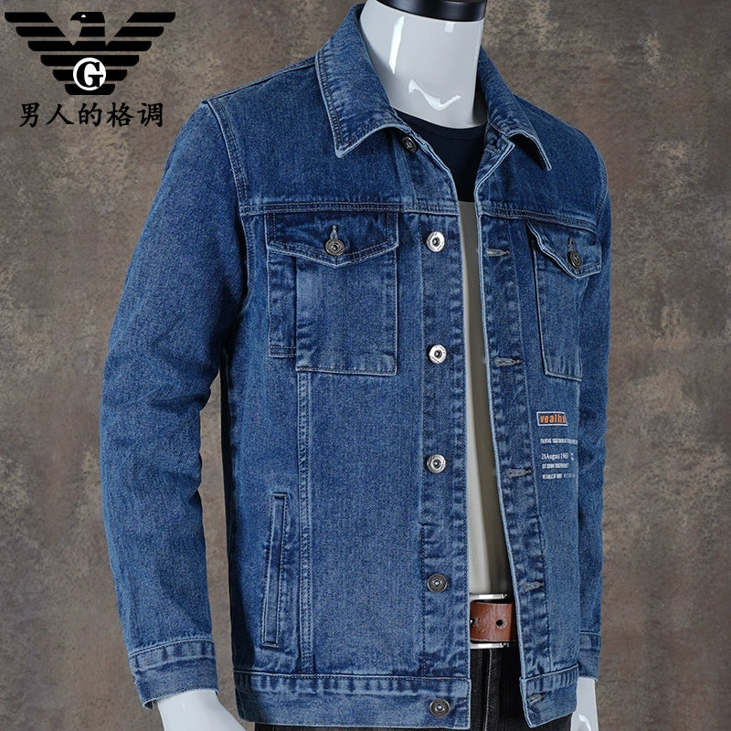 Importé - Jacket Jean Coton Homme Manches Longues