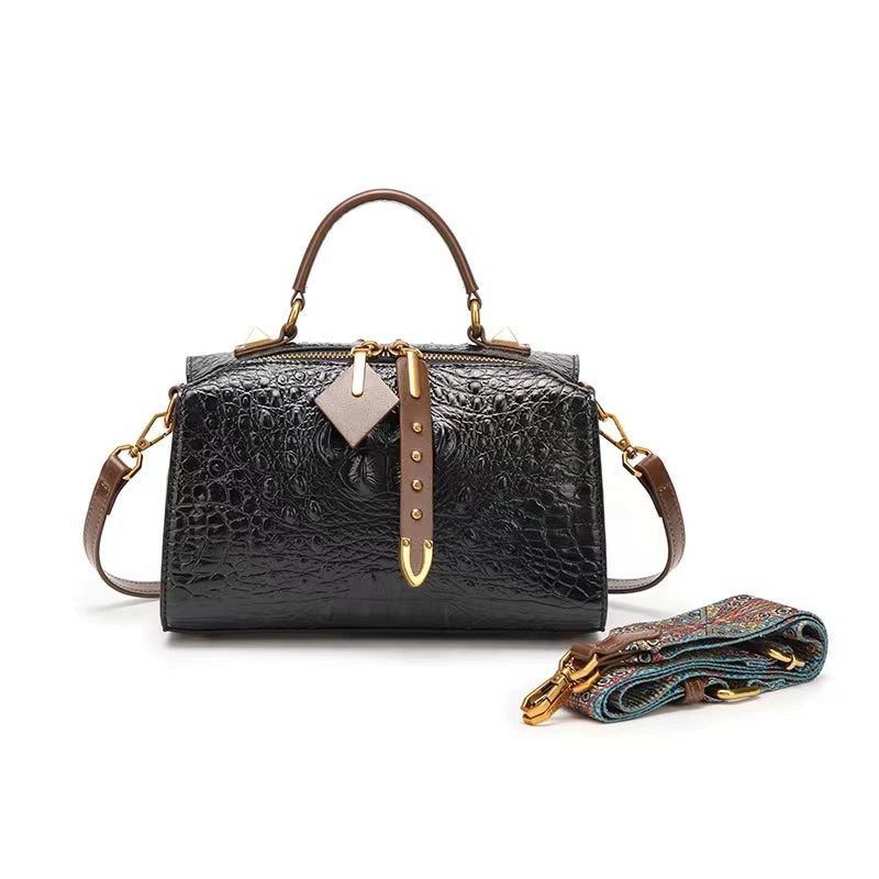 Importé - Sac À Bandoulière Croco Femme Décontracté Tendance