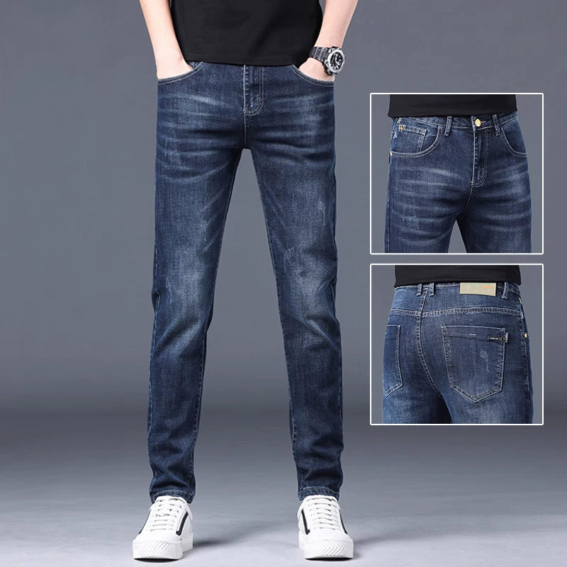 Importé - Playboy Pantalon Homme Jean Slim Décontracté En Stretch