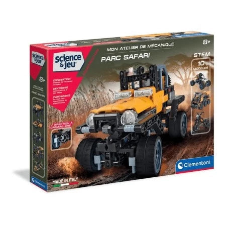 Clementoni jeu De Science atelier Mécanique parc Safari Transformable-10-Modelés