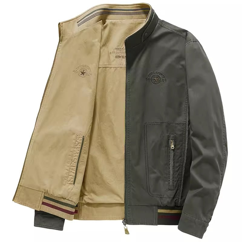 Importé - Jacket Coton Épais Double Faces Homme Manches Longues