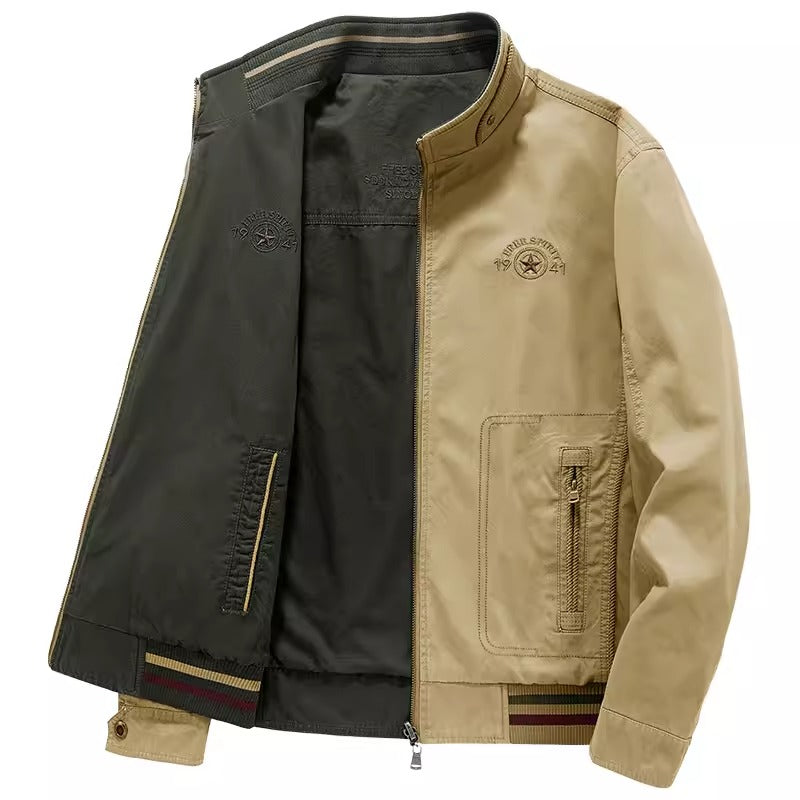 Importé - Jacket Coton Épais Double Faces Homme Manches Longues