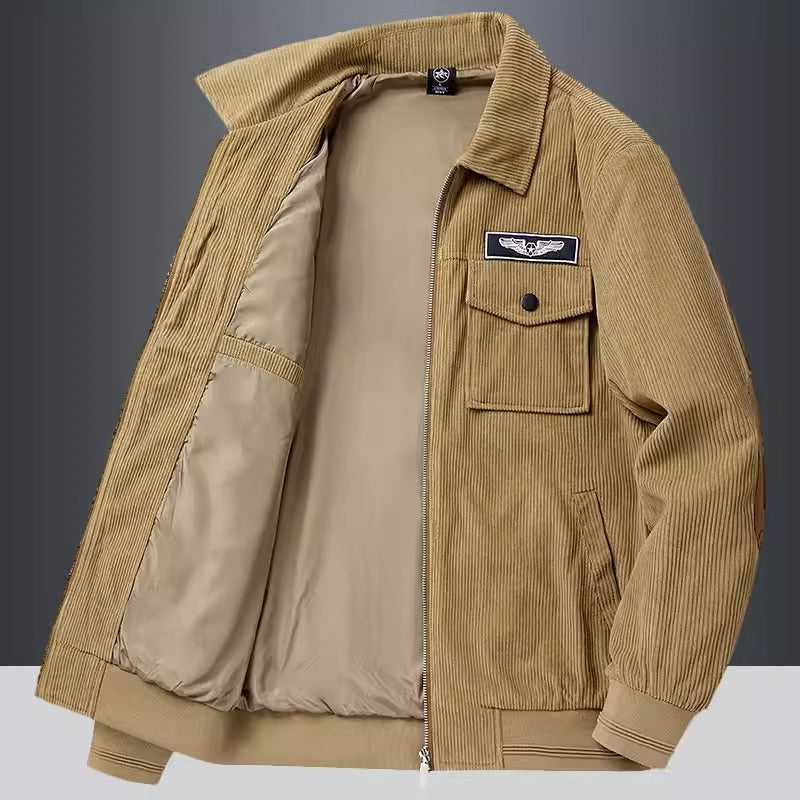 Importé - Jacket doublée en Velours Cardigan Homme Manches Longues