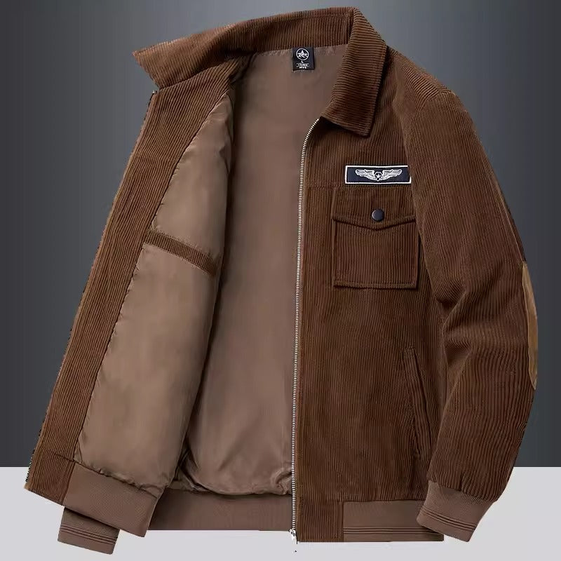 Importé - Jacket doublée en Velours Cardigan Homme Manches Longues