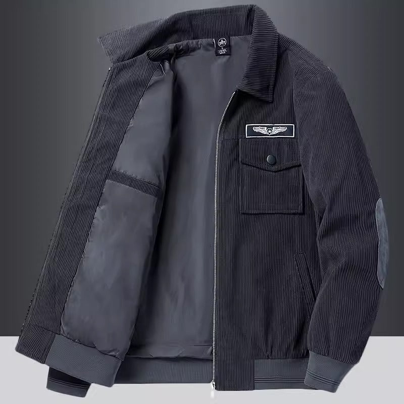 Importé - Jacket doublée en Velours Cardigan Homme Manches Longues