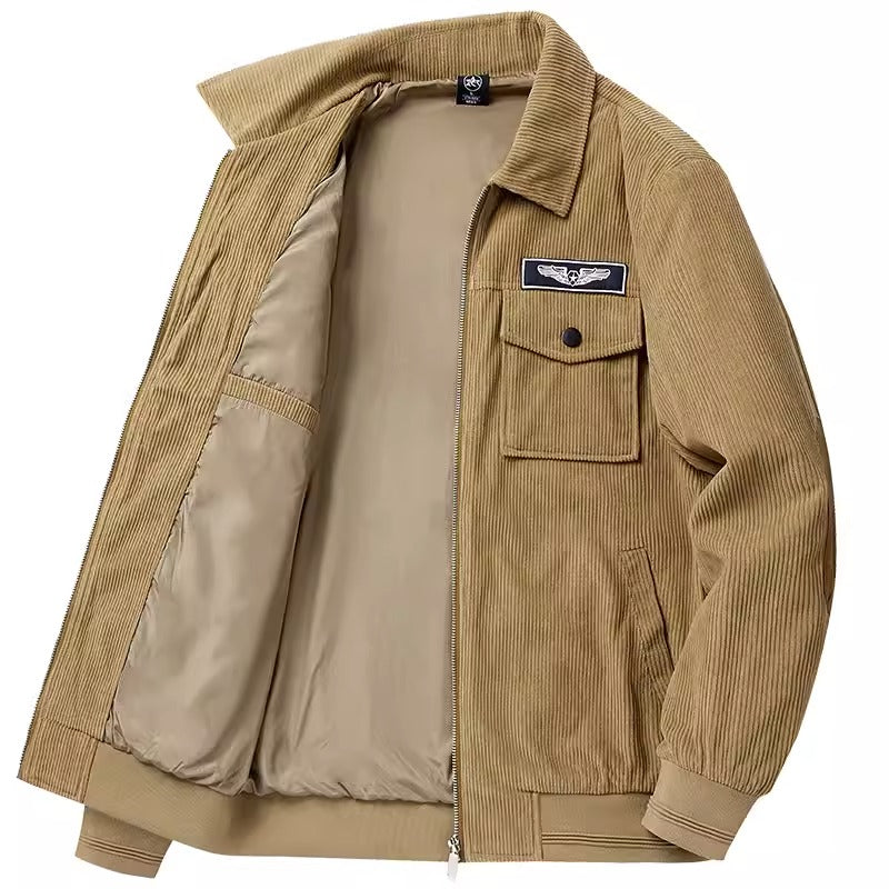 Importé - Jacket doublée en Velours Cardigan Homme Manches Longues