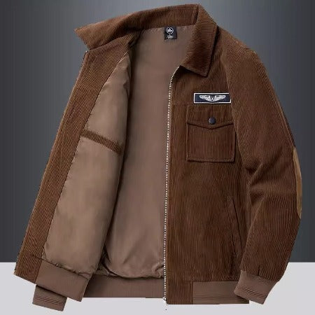 Importé - Jacket doublée en Velours Cardigan Homme Manches Longues