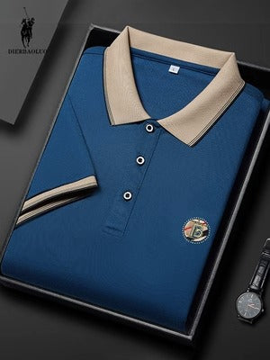 Importé -  T-Shirt Polo Homme Manches Courtes Décontracté En Coton