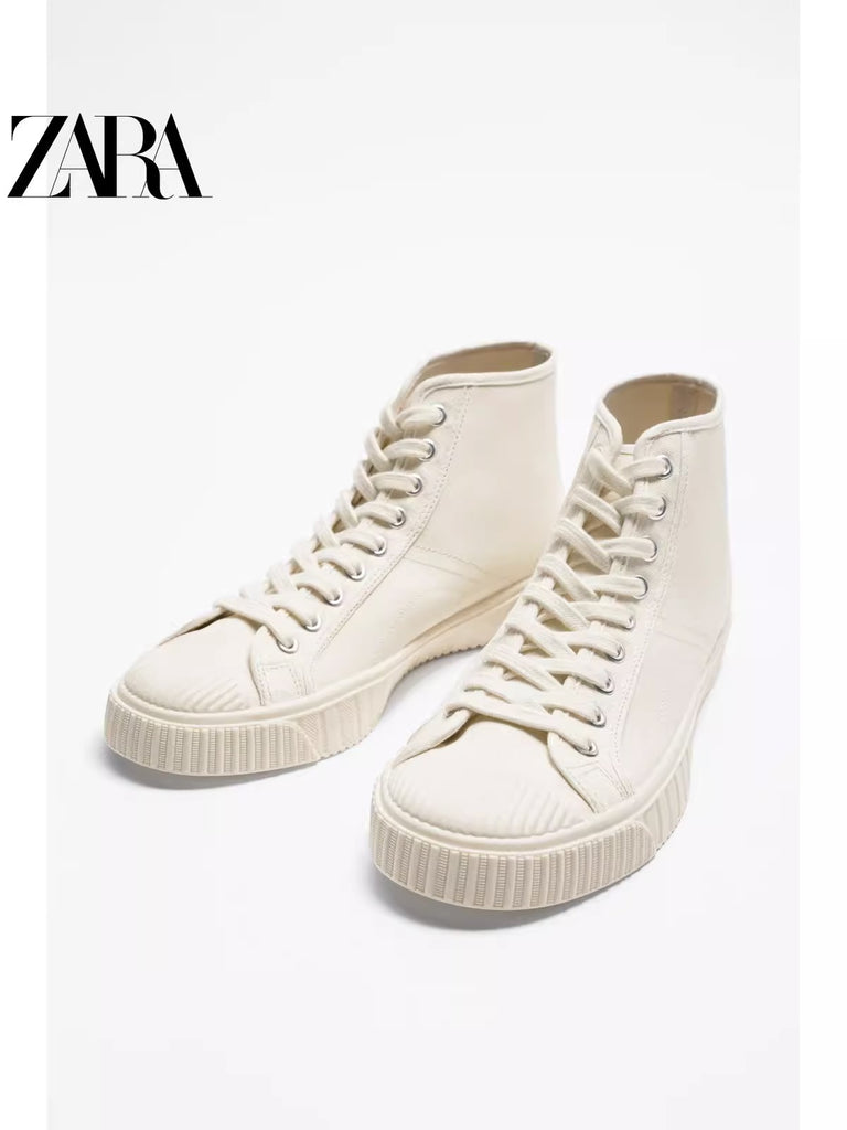 Importé - ZARA NEW - Chaussure Homme Sport baskets  Montantes - Blanc
