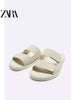 Importé - ZARA NEW - Sandales Homme Décontractées A Lanières - Blanc