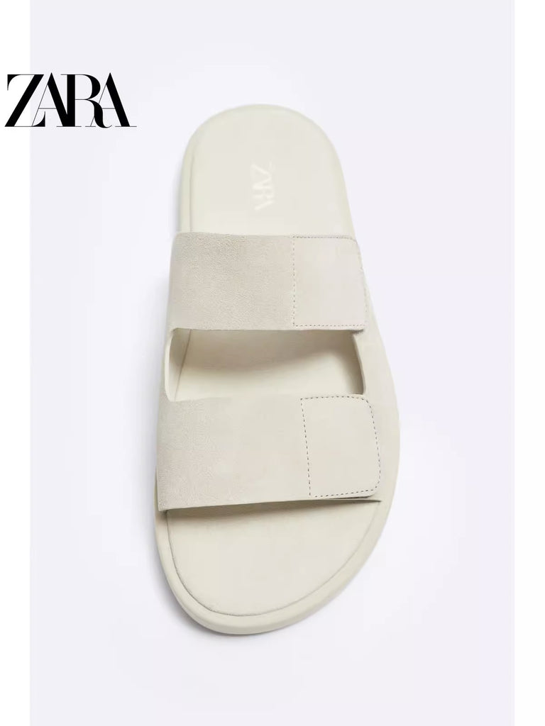 Importé - ZARA NEW - Sandales Homme Décontractées A Lanières - Blanc
