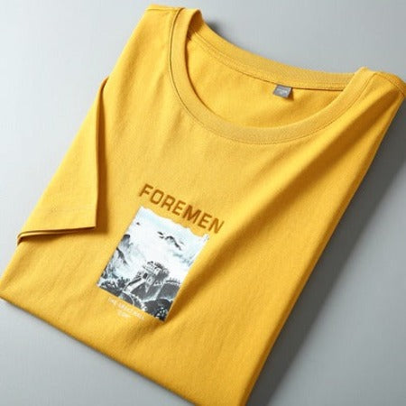 Importé -  T-Shirt Homme  Manches Courtes Décontracté