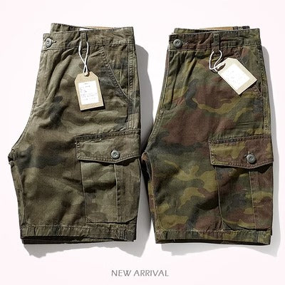 Importé - Short Culotte Homme Décontracté Multi-Poches camouflage Style Américain