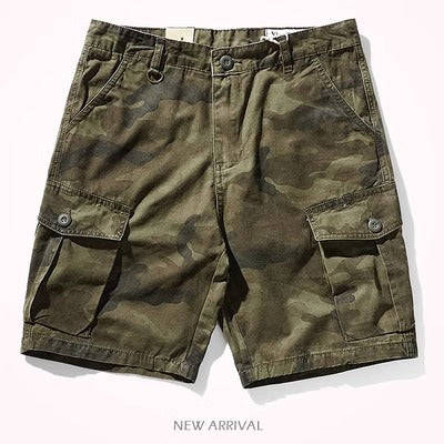 Importé - Short Culotte Homme Décontracté Multi-Poches camouflage Style Américain