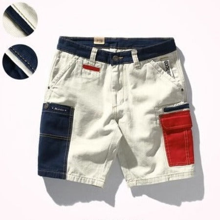 Importé - Short Culotte Homme Décontracté Multi-Poches Style Tendance