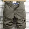 Importé - Short Culotte Homme Décontracté Multi-Poches En Stretch Coton 100 %