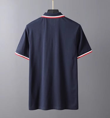Importé - T-Shirt Polo Homme Décontractée Manches Courtes Bleu