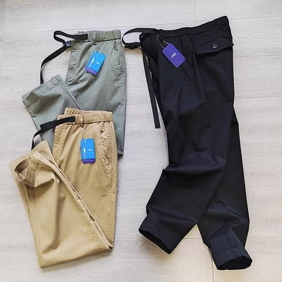 Importé - Pantalon Homme Décontracté Coupe Droite en Coton