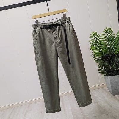 Importé - Pantalon Homme Décontracté Coupe Droite en Coton