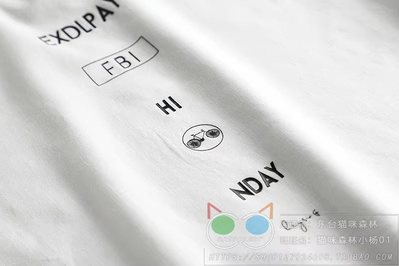 Importé - T-Shirt Col Rond Hommes Décontractés Manches Courtes