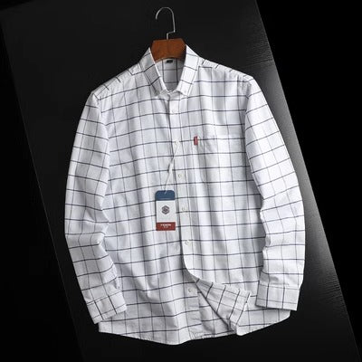 Importé - Chemise Homme A Carreaux Décontractée Manches Longues